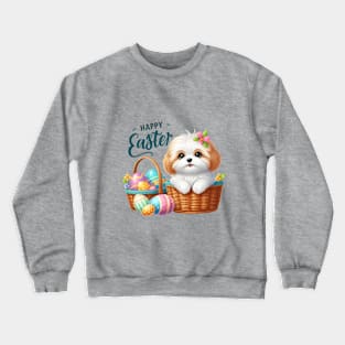 Maltipoo Easter Bunny Crewneck Sweatshirt